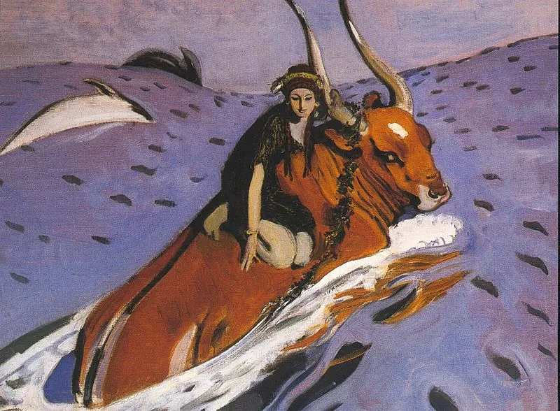 Europa_und_der_Stier, Valentin Serov, Public Domain