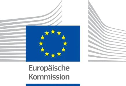 Logo der EU Kommission, vgl. das Gebäude,wikimedia, Public Domain