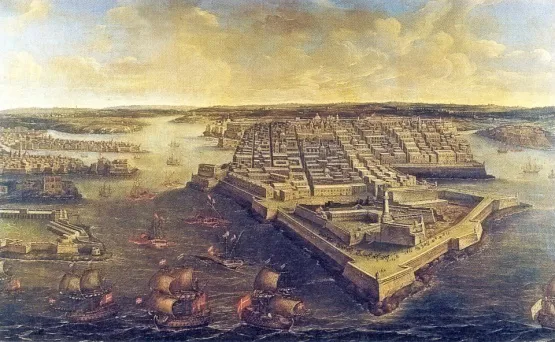 GrandHarbourValletta1801, unknown, scan by Sir Gawain, Public Domain.jpg