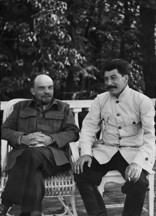 19220900-lenin_stalin in Gorki, im Sept. 1922, Maria Ilyinichna Ulyanova, gemeinfrei