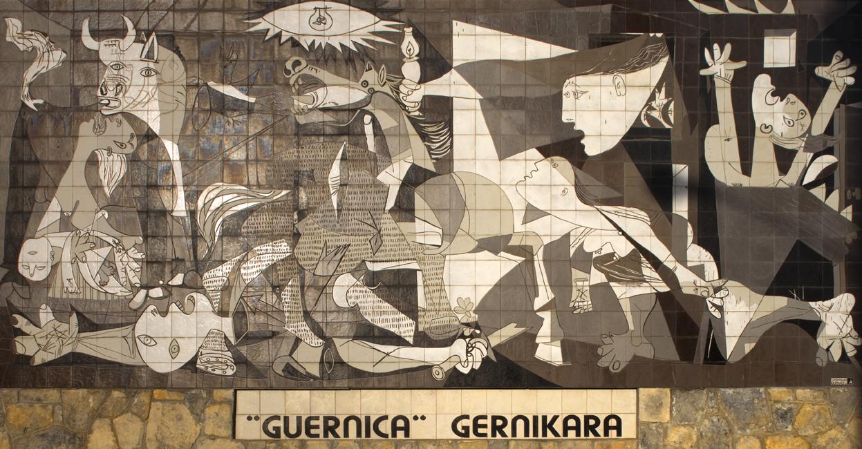 Spanien, Mural_del_Gernika, Nachbildung auf Fliesen in Originalgröße, Gernika-Lumo, CC BY-SA 3.0.jpg